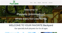 Desktop Screenshot of playsetsunlimited.com