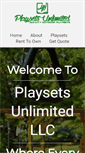 Mobile Screenshot of playsetsunlimited.com